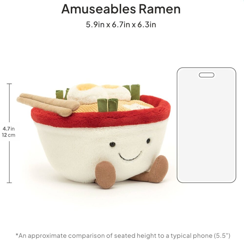 Jellycat Amuseables Ramen, RARE RETIRED NWT - Picture 10 of 12